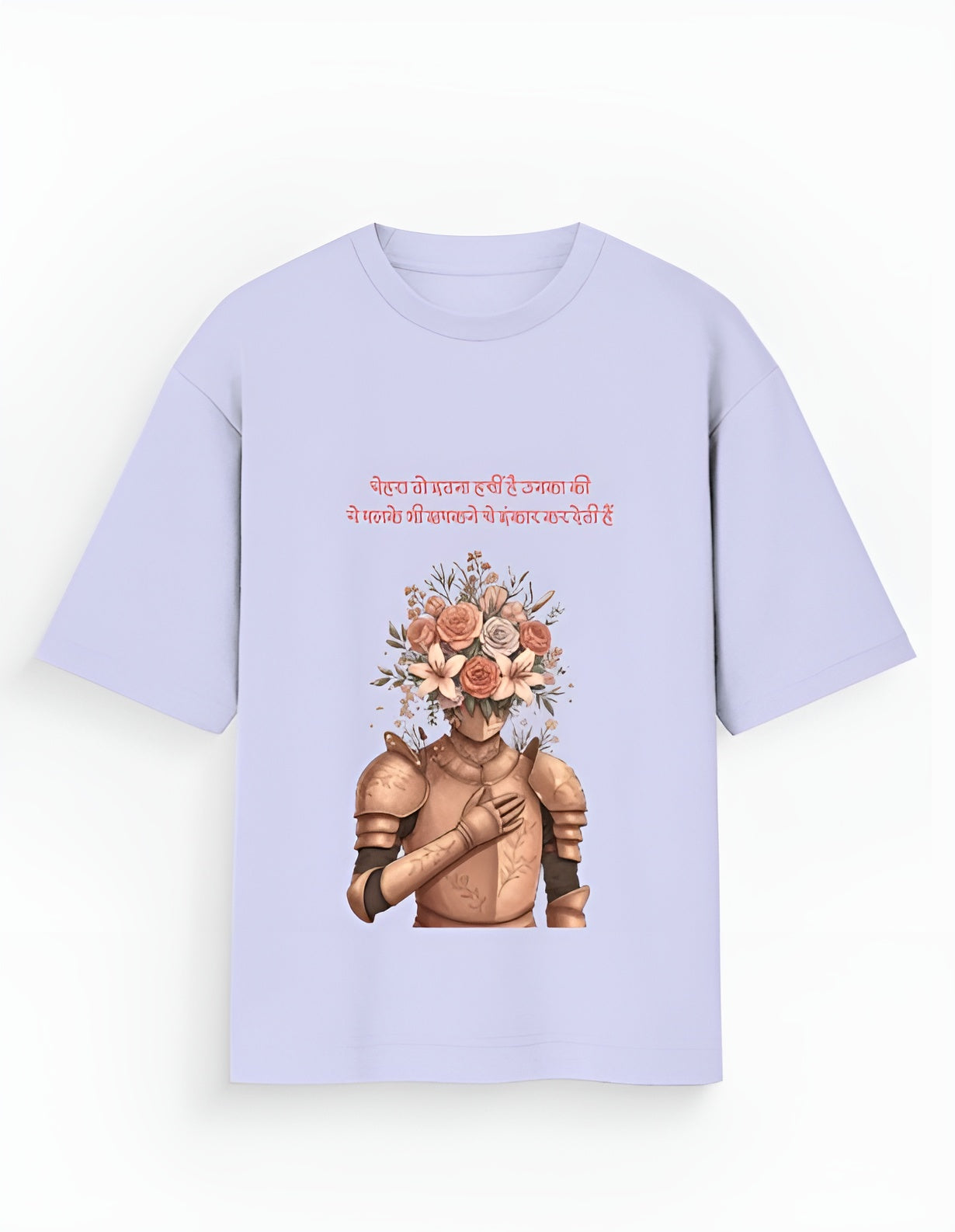 “Zakhm Aur Gulab” – Unisex Oversized Artistic T-Shirt