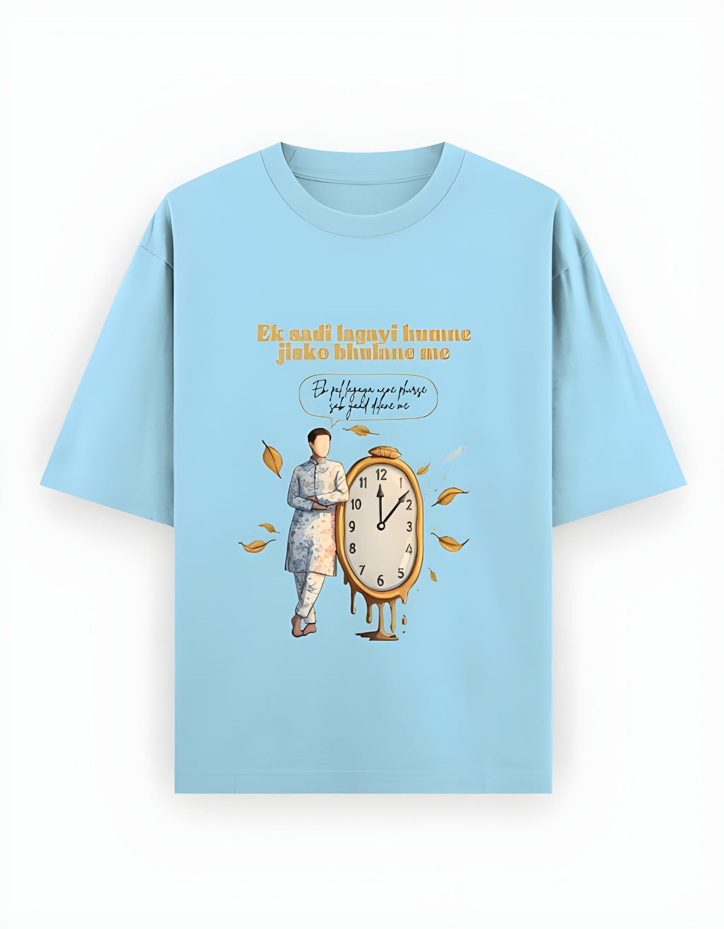“Sadi Bhar Ka Intezaar” – A Timeless Ache | Male Oversized Classic T-Shirt