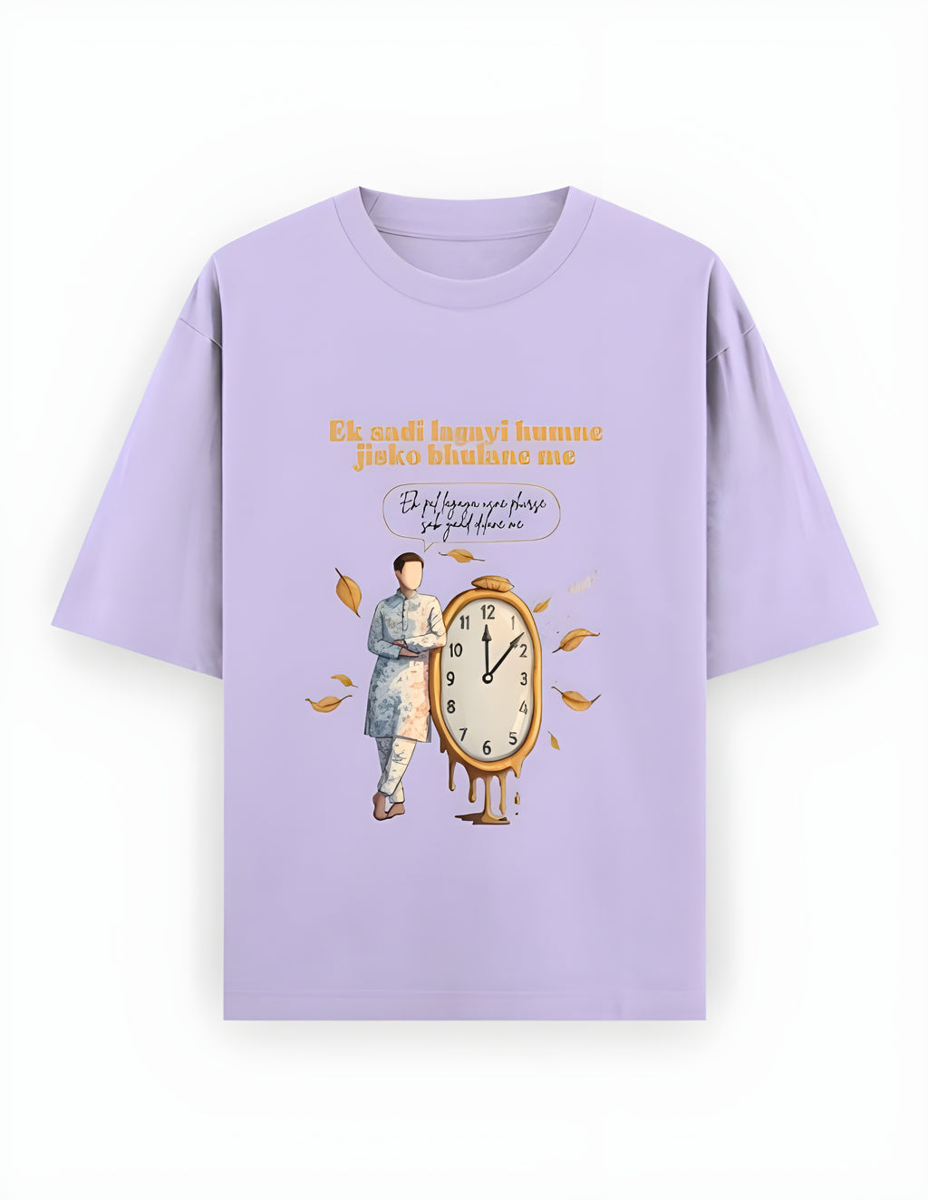“Sadi Bhar Ka Intezaar” – A Timeless Ache | Male Oversized Classic T-Shirt