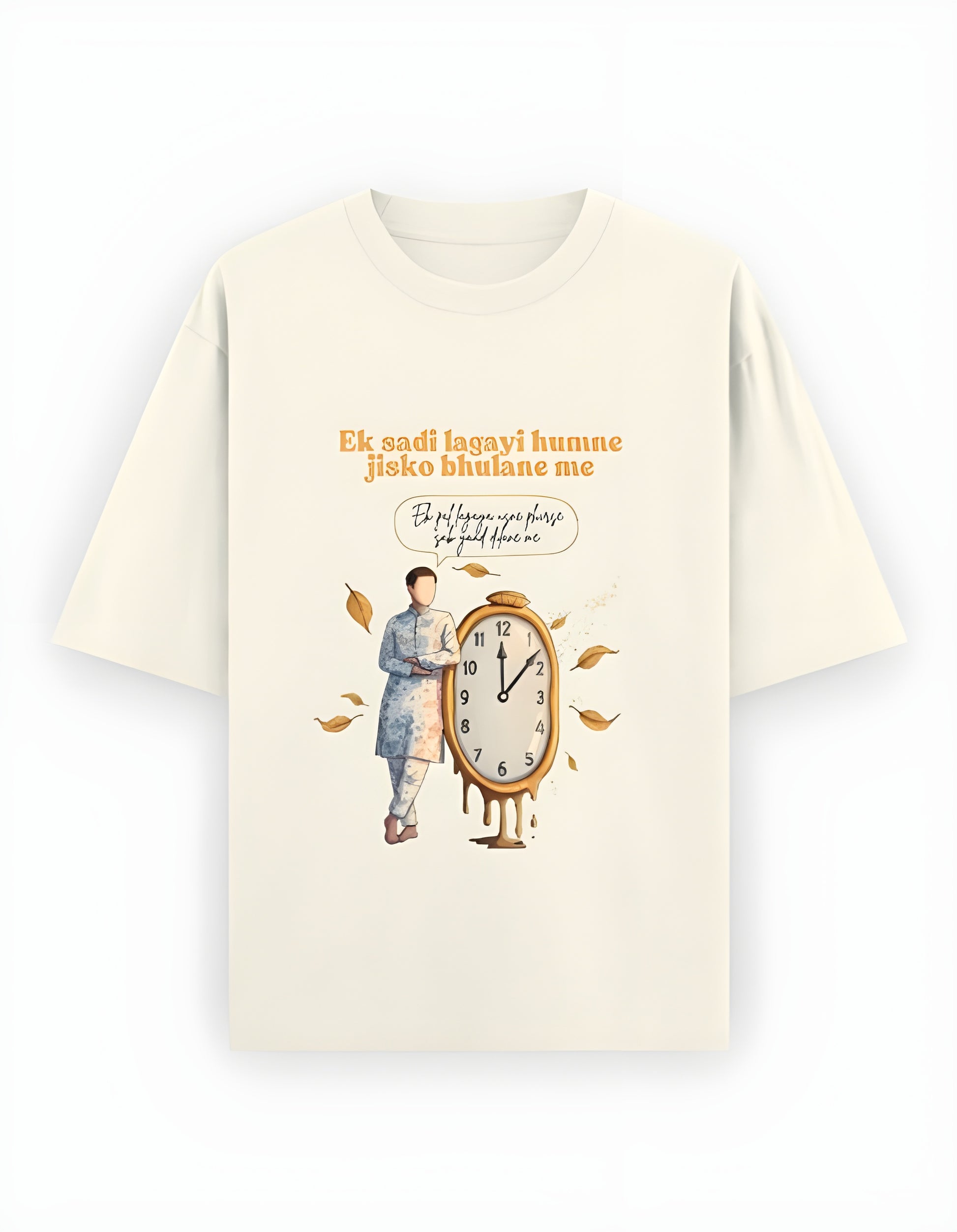 “Sadi Bhar Ka Intezaar” – A Timeless Ache | Male Oversized Classic T-Shirt